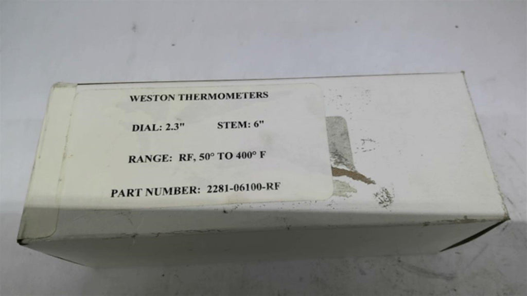 Weston 2281-06100 Thermometer 2.3" Dial 50-400 Degree