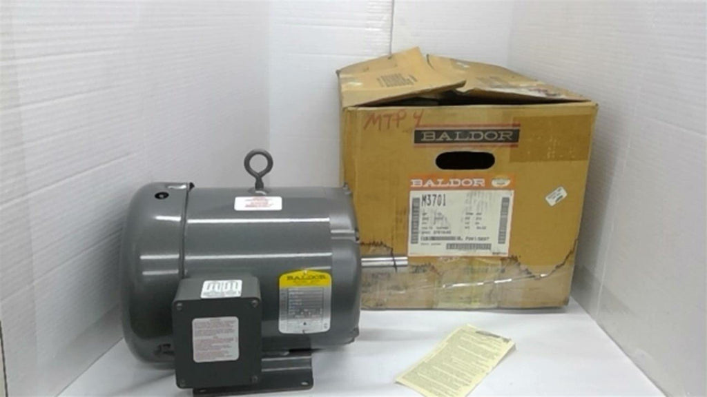 Baldor M3701 1.5HP AC Motor 850 RPM 8P 3PH 213FR 230/460V TEFC 60HZ
