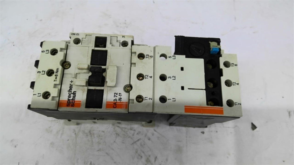 Sprecher+Schuh CA3-72-N-11 Motor Starter With Relay 460 V 50 HP