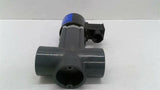 Plast-O-Matic EASMT5V16W20 True Blue Solenoid Valve With Tube