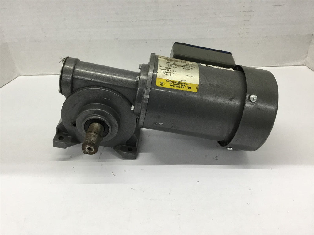 Baldor B0405250350 1/4HP Gear Motor 310 RPM 3 Phase 208-230/460V 60Hz