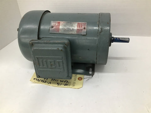 WEG BL1.51856 1-1/2HP 208-230/460V 1800 RPM 4P 56 60HZ TEFC AC Motor