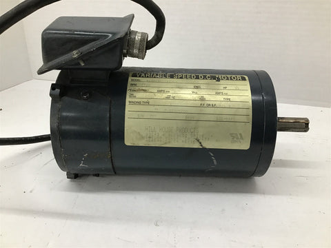 Hill House 46304351123-1A .33HP 90V 1725RPM TEFC With Key DC Motor