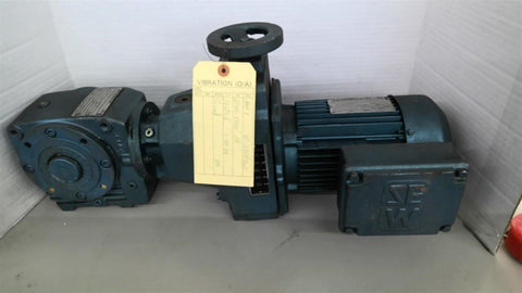 Sew Eurodrive DF16DT80N4 1HP 230/460V 1800 RPM Gear Motor 17.98:1 Ratio