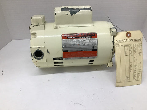 Reliance C56SO589N 3/4 HP 115/230 1800 RPM 4P 56C Single Phase TEFC AC Motor