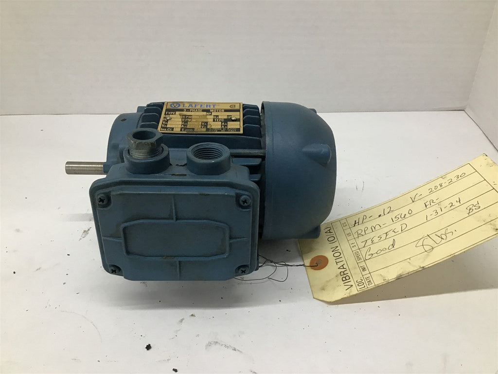 Lafert ST56S4 .12HP 208-230/440-460V 1800 RPM 4P 56S 3PH 60HZ TEFC