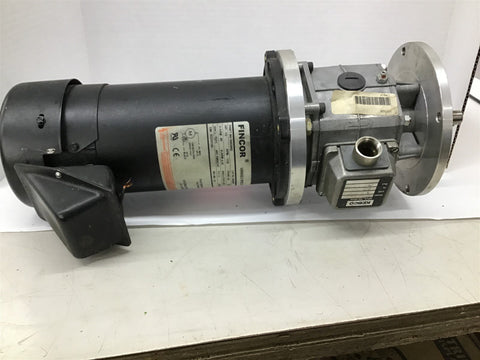 Fincor 9305003TF 1/2HP 90 VDC 1725 RPM 56C DC Motor with Kebco 07.10.677770-0009