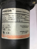 Fincor 9305003TF 1/2HP 90 VDC 1725 RPM 56C DC Motor with Kebco 07.10.677770-0009