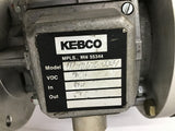 Fincor 9305003TF 1/2HP 90 VDC 1725 RPM 56C DC Motor with Kebco 07.10.677770-0009