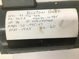 Boston Gear 33-1116-423 1/8 HP 208-230/460V 1800 RPM 4P 42CZ 3PH 60Hz AC Motor