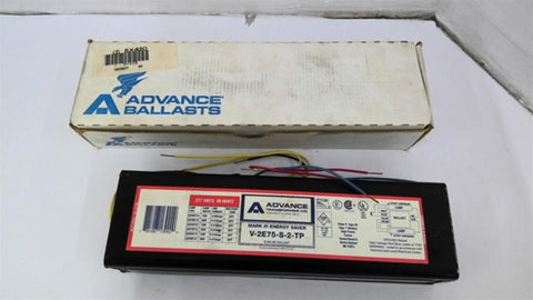 Advance Ballasts V-2E75-S-TP Slimline Ballast 277 Volts