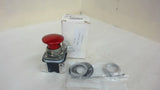 Allen-Bradley 800T-D6Qa4 Red Mushroom Head Push Button W/ Lock Attach 2 Nc Ser T