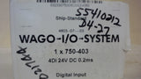 WAGO 750-403 I/O SYSTEM, 24 V DC, 0.2 MS, 4 DI
