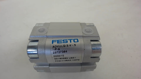 Festo Pneumatic Cylinder, 10 Bar, 145 Psi