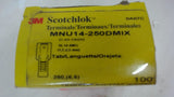 Box Of About 100 Scotchlok Mnu14-250Dmix Terminal Quick Connect, 16-14 Awg