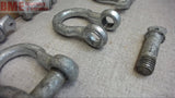 LOT OF 10 --- 3/8" LIFTING / RIGGING SHACKLE CLEVIS