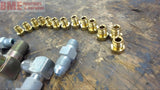 LOT OF ASSORTED PIPE FITTINGS AND COUPLING VARIOUS SIZES