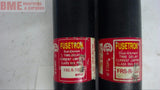 LOT OF 2 FUSETRON FRS-R-100 DUAL ELEMENT TIME DELAY FUSE 100 AMP, 600 VOLTS