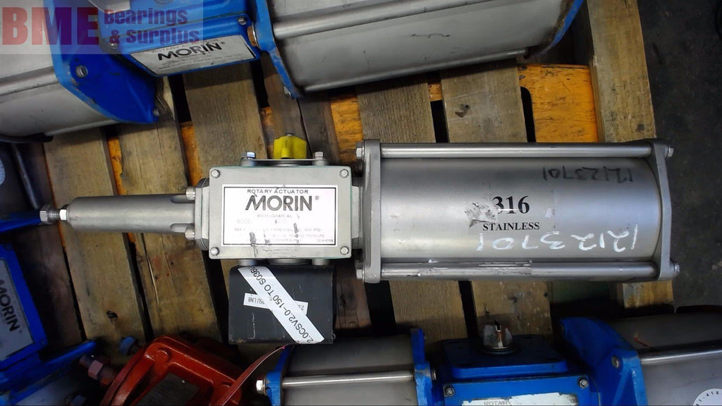 MORIN S-036U-S060 PNEUMATIC ROTARY ACTUATOR  160 PSI, STAINLESS STEEL