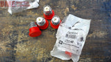 LOT OF 5 -- TELEMECANIQUE ZB2BS54 RED TWIST LOCK PUSHBUTTONS