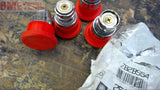 LOT OF 5 -- TELEMECANIQUE ZB2BS54 RED TWIST LOCK PUSHBUTTONS