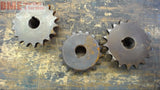 LOT OF 3-- 40B18 SPROCKETS, 40 CHAIN, 18 TOOTH 3/4" BORE