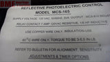 MCS-165 REFLECTIVE PHOTOELECTRIC CONTROL 120 VAC, 50/60 HZ, 3VA OUTPUT.