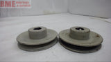 LOT OF 2--SINGLE GROOVE 3/4" BORE PULLEY,