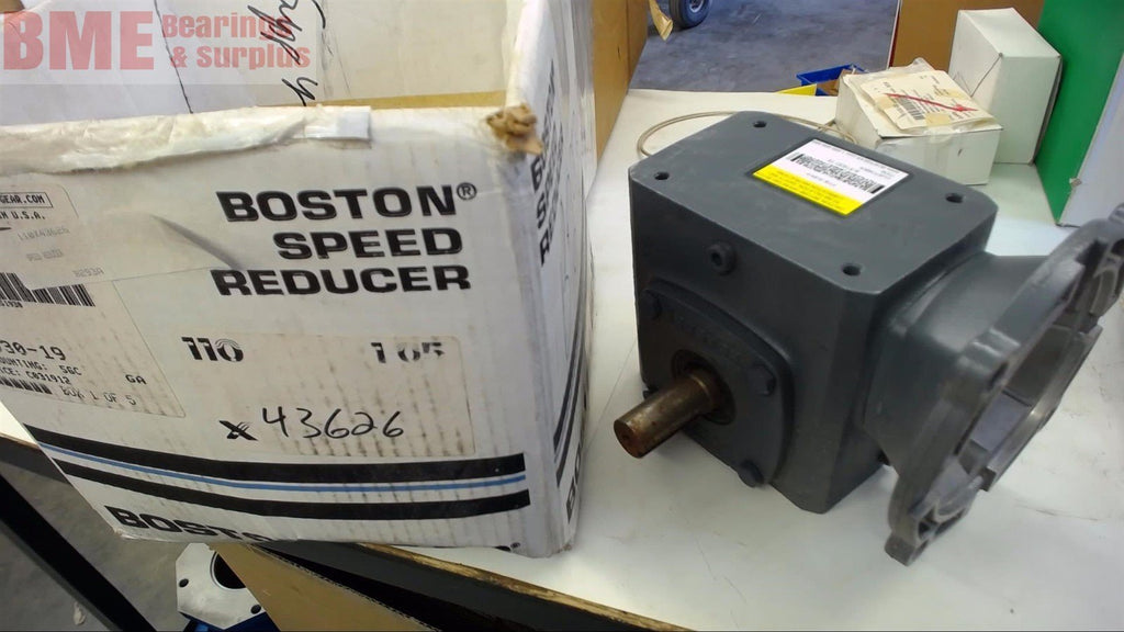 BOSTON GEAR F71815B5G LEFT ANGLE GEAR REDUCER 15:1 RATIO, 0.91 INPUT HP