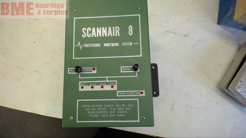 APPALACHIAN ELECTRIC 7992 SCANNAIR 8 PHOTOTRONIC MONITORING SYSTEM