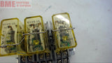 LOT OF 3-- RY2S-UL RELAYS WITH BLOCK 24 VDC COIL