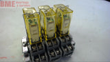 LOT OF 3-- RY2S-UL RELAYS WITH BLOCK 24 VDC COIL