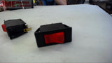 LOT OF 2-  ETA 3120-F311-P7T1-W04F, 2 AMP,  AC 240V, DC 50V ON/OFF ROCKER SWITCH