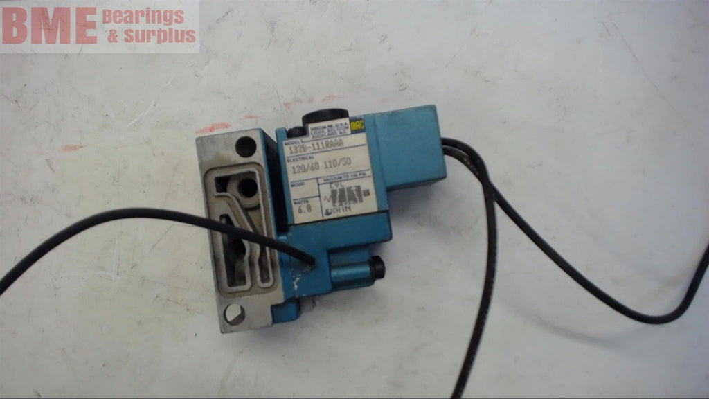 MAC 132B-111RAAA 120 VOLT 60 HZ, SOLENOID VALVE 6.8 WATTS