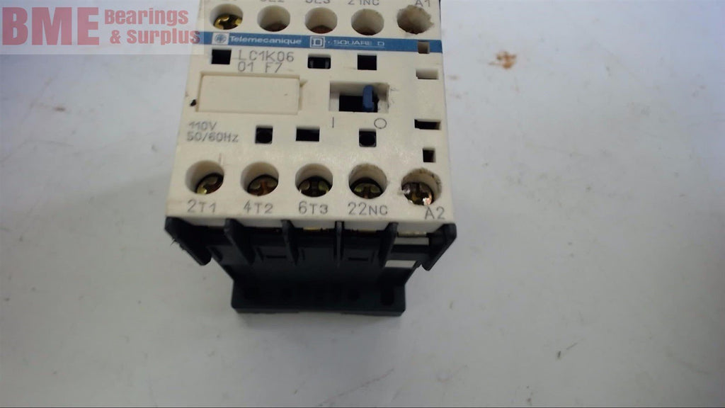 TELEMCANIQUE LC1K0601 F7 CONTACTOR VOLT @  3 HP, 10 VOLT COIL
