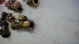 LOT OF 9 ASSORTED BRASS FITTINGS VARIOUS SIZES