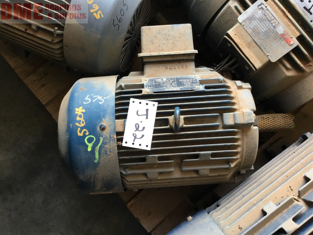SIEMENS RGZP 10 HP AC MOTOR 575 VOLTS, 215T FRAME, 3505 RPM, 2P,