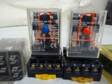 Lot Of 7, Various Sized Terminal Blocks And Relays