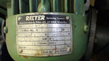 RETER 63L72 03092381 0.25 KW METRIC MOTOR, 460 VOLTS, 3340 RPM, 2P,