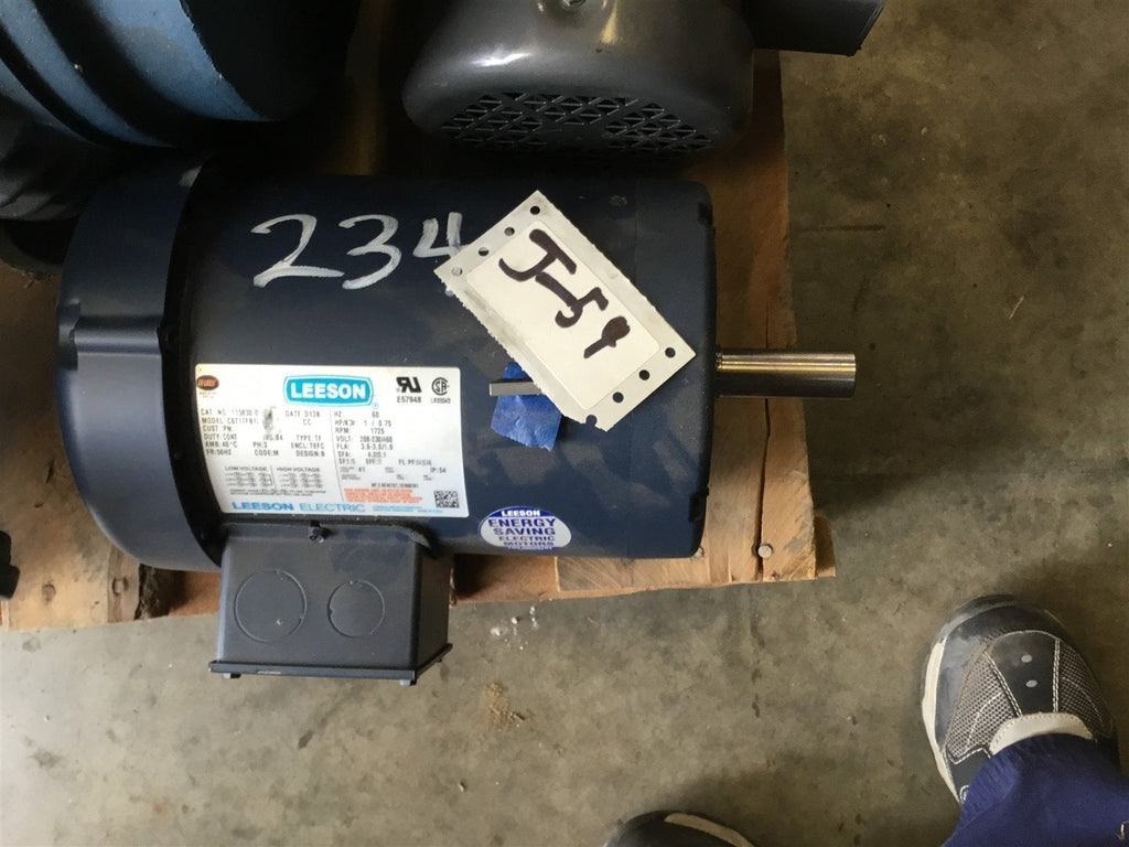 LEESON 11583.00 1 HP AC MOTOR 208-230/460 1725 RPM, 4P, 56HZ FRAME