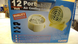 12 VOLT PORTABLE AIR COOLING FAN, 1UCE8 2 SPEED ON / OFF SWITCH