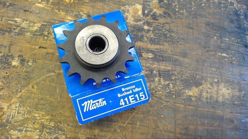 MARTIN 41E15 CHAIN IDLER SPROCKET 41 CHAIN, 15 TOOTH, 1/2" BORE
