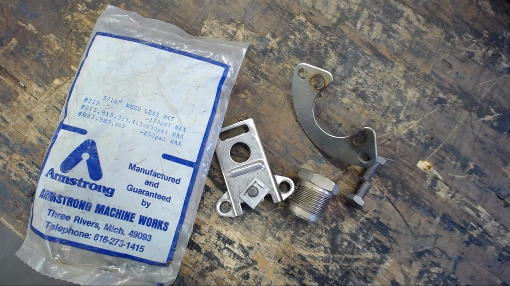 ARMSTRONG 3/16" MECH LESS BKT 20-30 PSI Max #312, 213, 813, 313, 413, 883, 983,