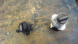 LOT OF 2 --SELECTOR SWITCHES, 1 EA 2 POSTION, 1 EA 3 POSITION