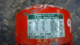 SM-CYCLO 3/4 HP GEAR MOTOR 230/460 VOLTS, 1740 RPM, 4P, 80 FRAME 6:1 RATIO,