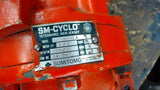 SM-CYCLO 3/4 HP GEAR MOTOR 230/460 VOLTS, 1740 RPM, 4P, 80 FRAME 6:1 RATIO,
