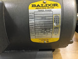 BALDOR 1 HP AC MOTOR 230/460 VOLTS, 1725 RPM, 4P, 182Z FRAME, 3 PHASE, 60 HZ