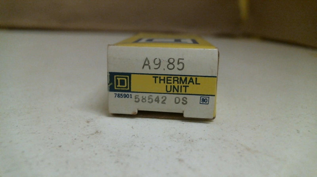 LOT OF 3 SQUARE D A9.85 OVERLOAD RELAY THERMAL UNIT