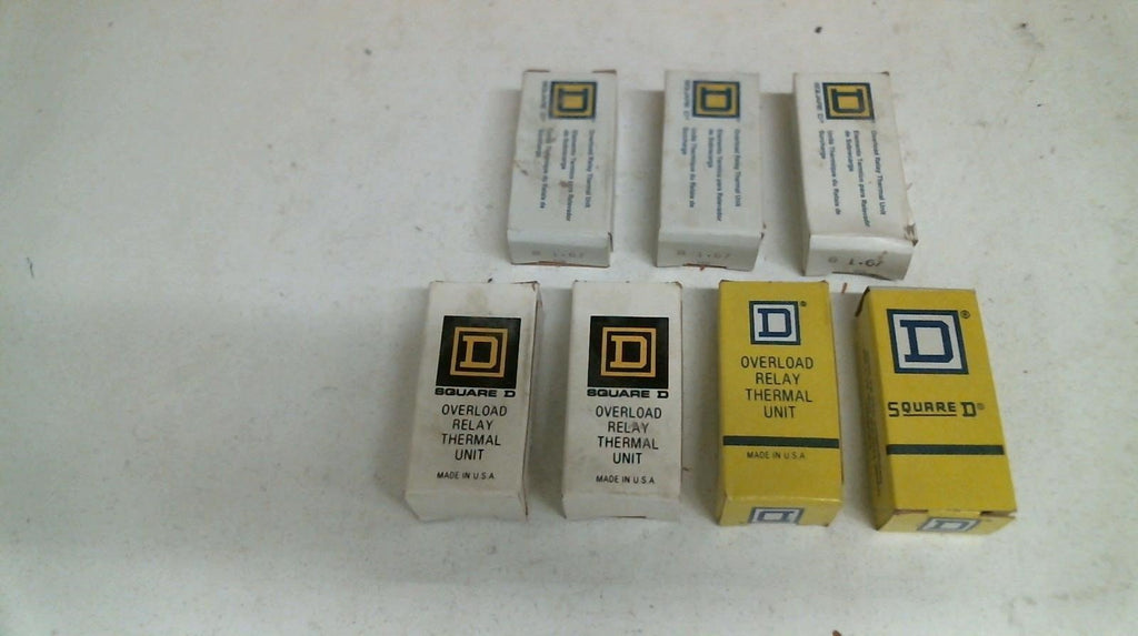 LOT OF 3 SQUARE D B1.67 OVERLOAD RELAY THERMAL UNIT