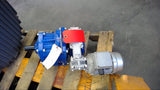 DR DRIVES 56B4 3 PHASE MOTOR 278/480 VOLTS, 0.14 HP W/ GEAR REDUCER 36.17 RATIO,